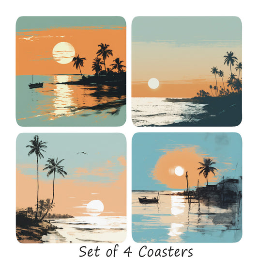 SUNSET SERENITY COASTERS.