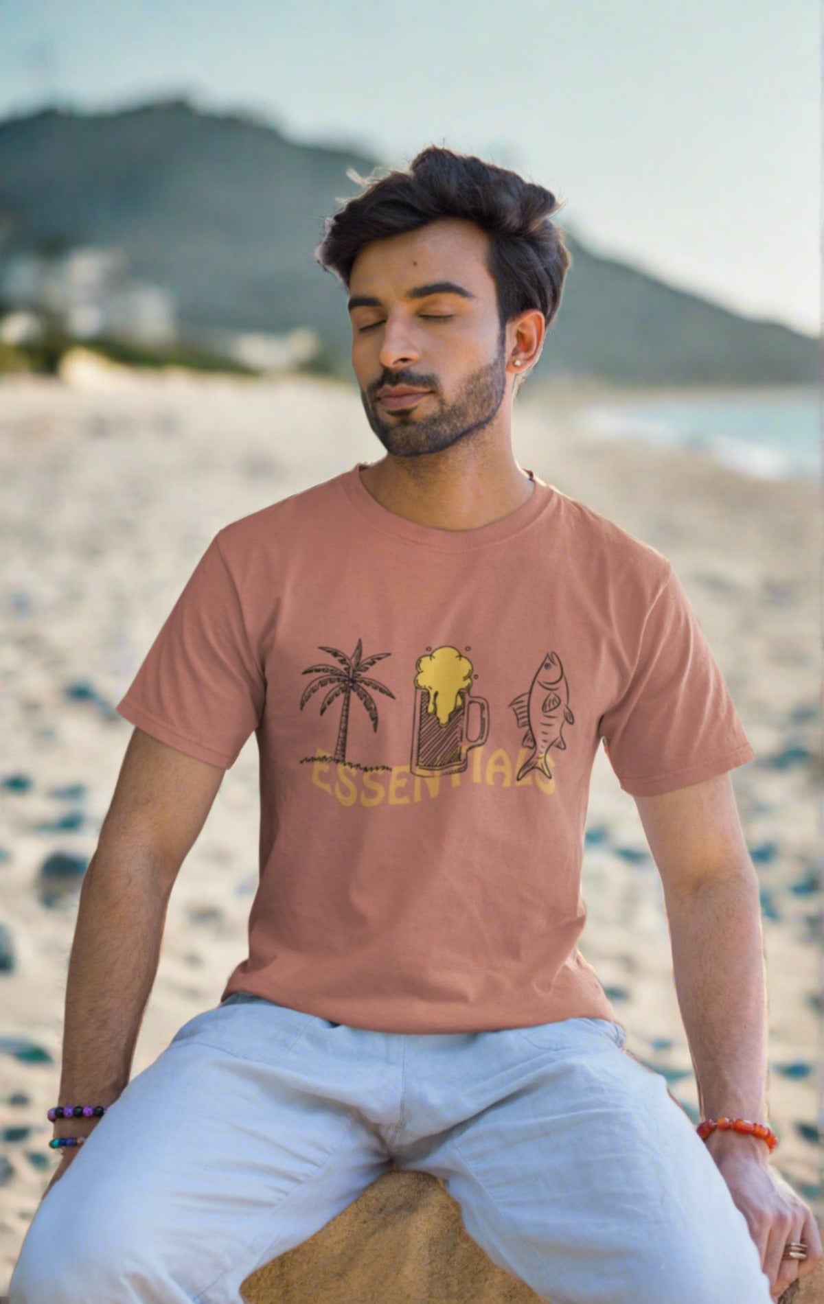 Essentials T-shirt inspired by Goa's beach culture, nightlife, and seafood cuisine
