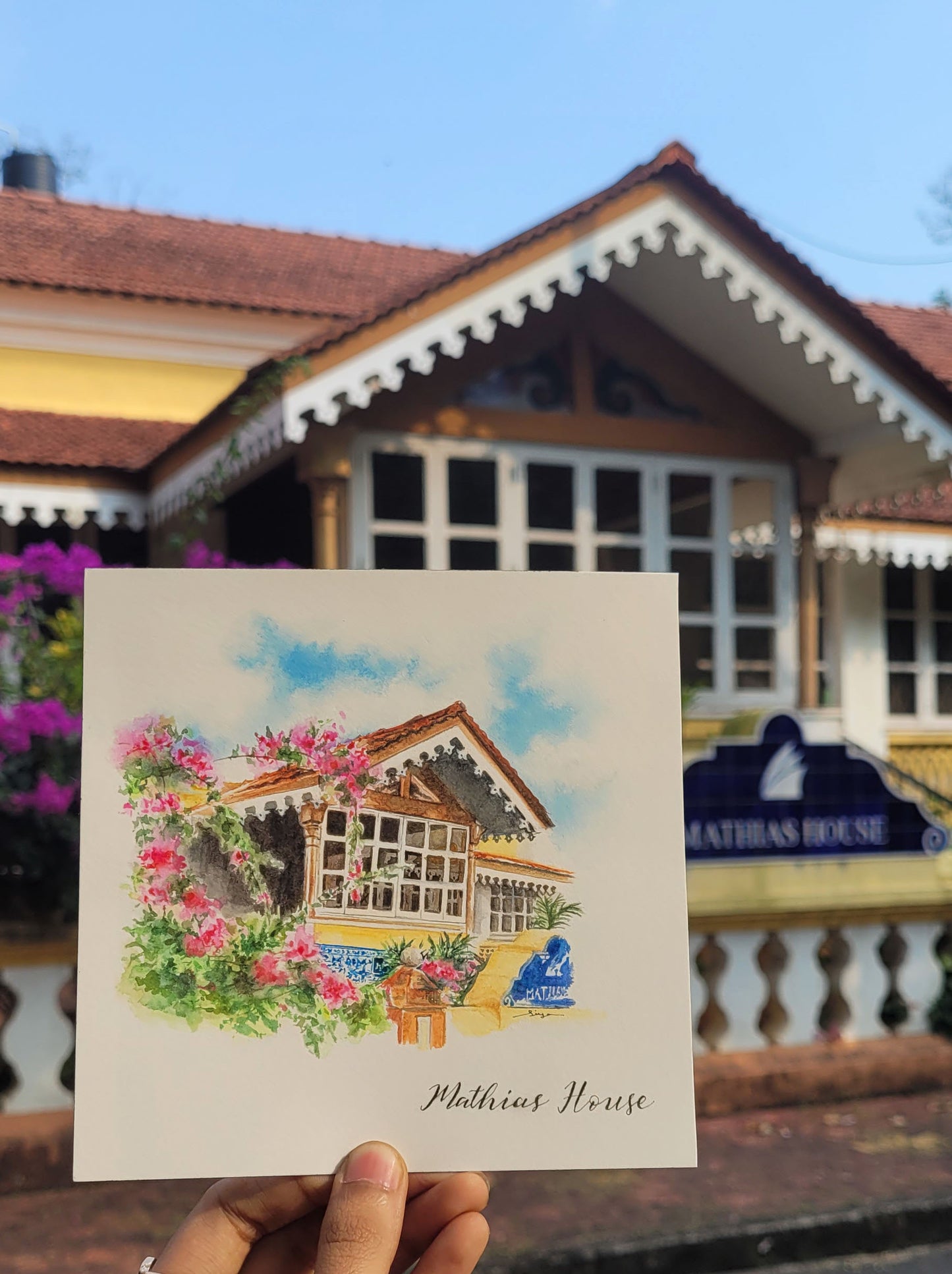 MATHIAS HOUSE (WATERCOLOR PAINTING)